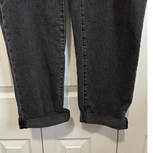Madewell Maternity Side-Panel Perfect Vintage Jeans in Faded Black Lunar Wash 33 - Picture 4 of 10